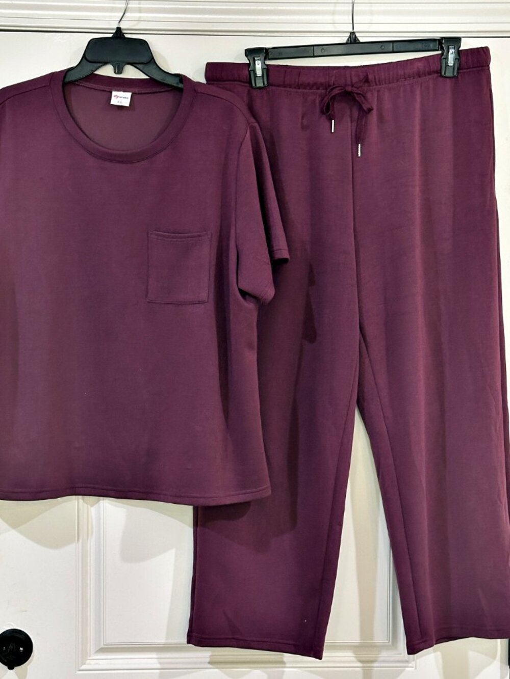 Wiholl Womens XXL 2 Piece Lounge Sets Lot of 2 Plum Olive 4 Pieces Soft Stretch - Picture 5 of 8